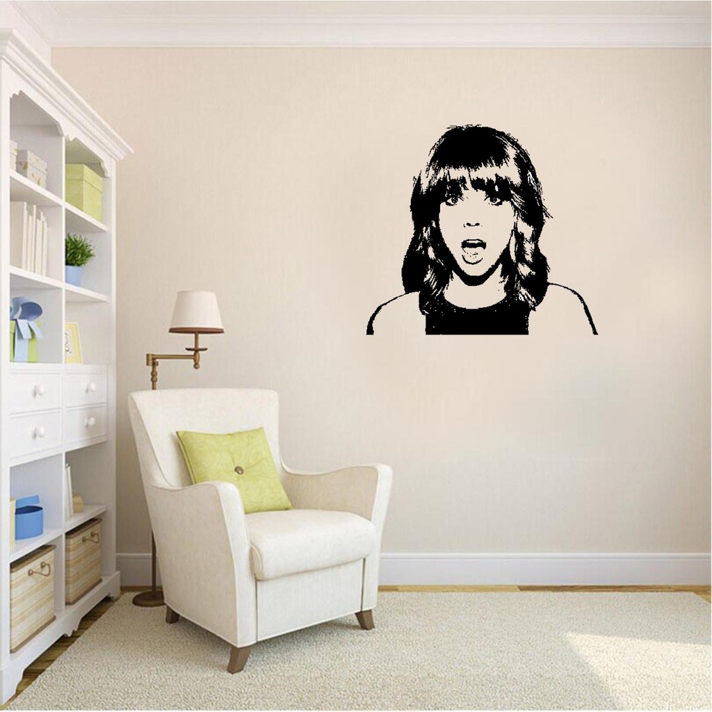 

Puswall - Stiker Dinding / Wallsticker Motive Silhouette Woman Shocked / Dekorasi Ruangan / Wall Sticker Custom
