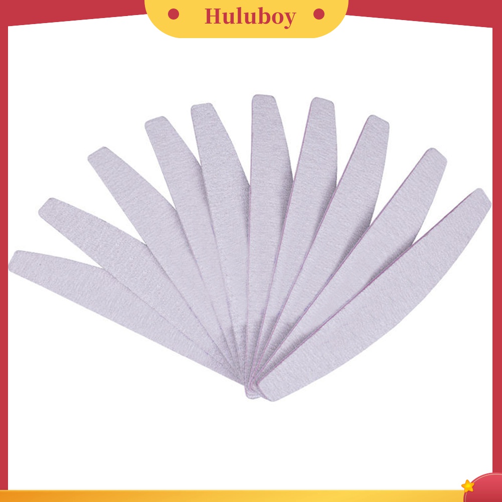 Huluboy Huluboy♡ 10pcs Buffer Amplas Kuku 100 / 180 Untuk Manicure