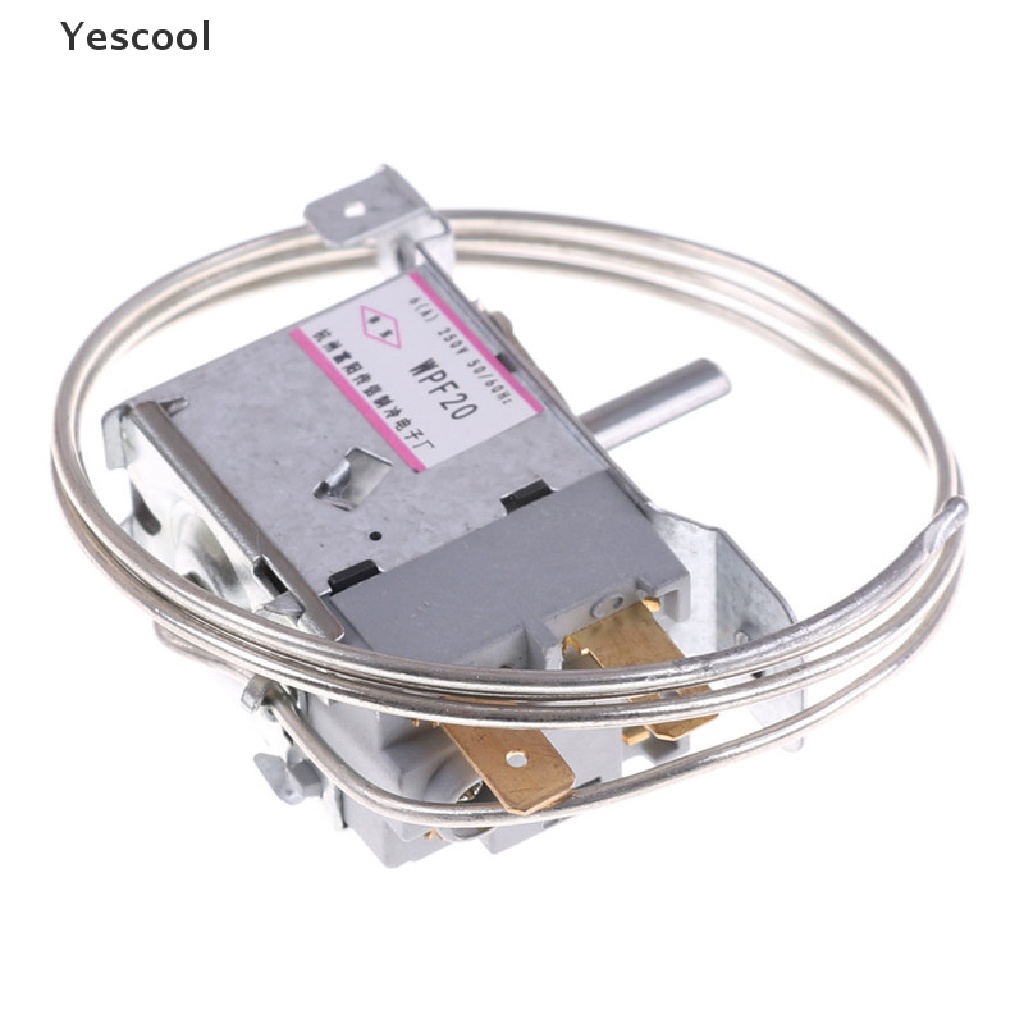 Yescool WPF-20 Termostat Kulkas 2 Pin Dengan Kabel Metal