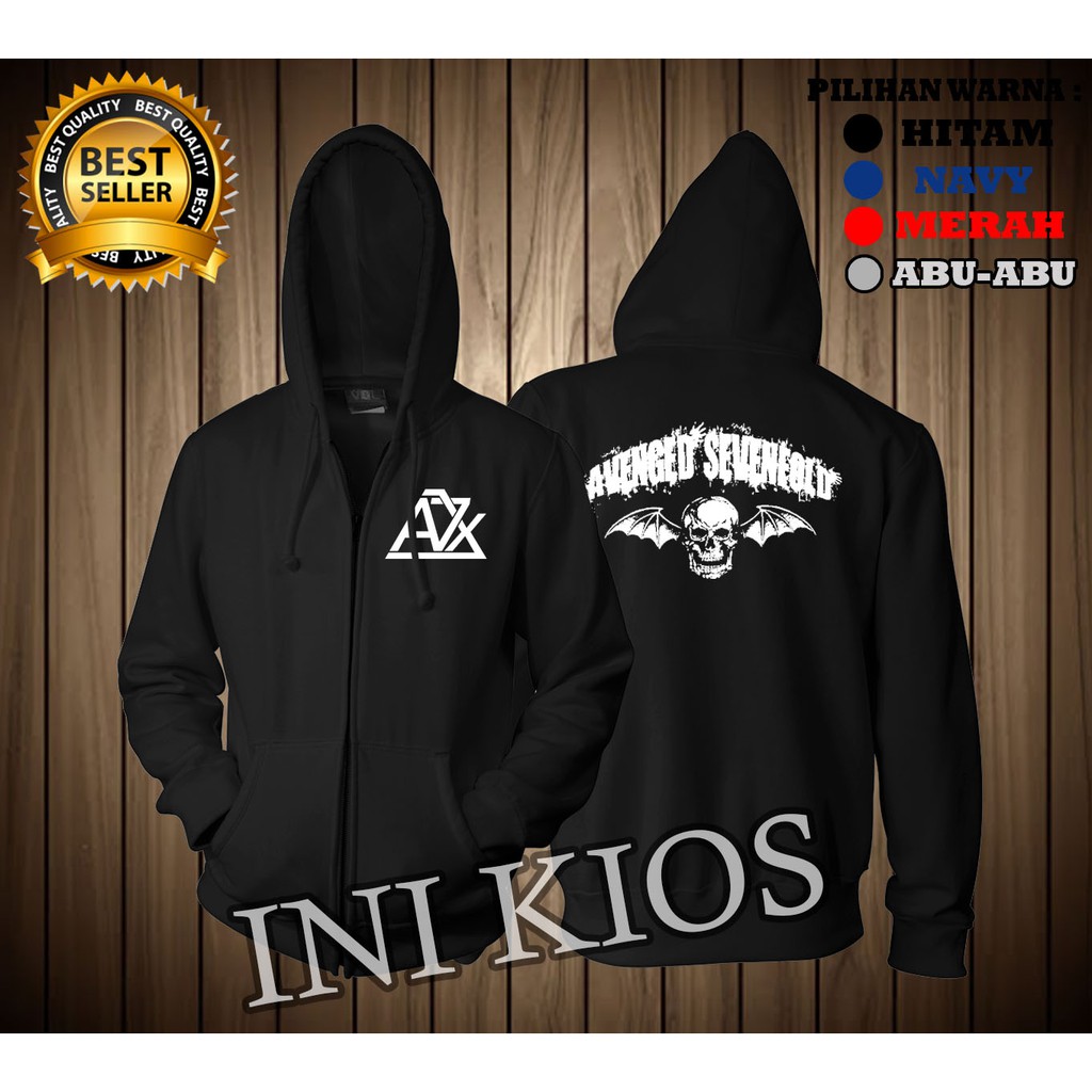 BERKUALITAS Jaket A7X AVENGED SEVENFOLD Keren Pria A7X Sweater Hoodie zipper