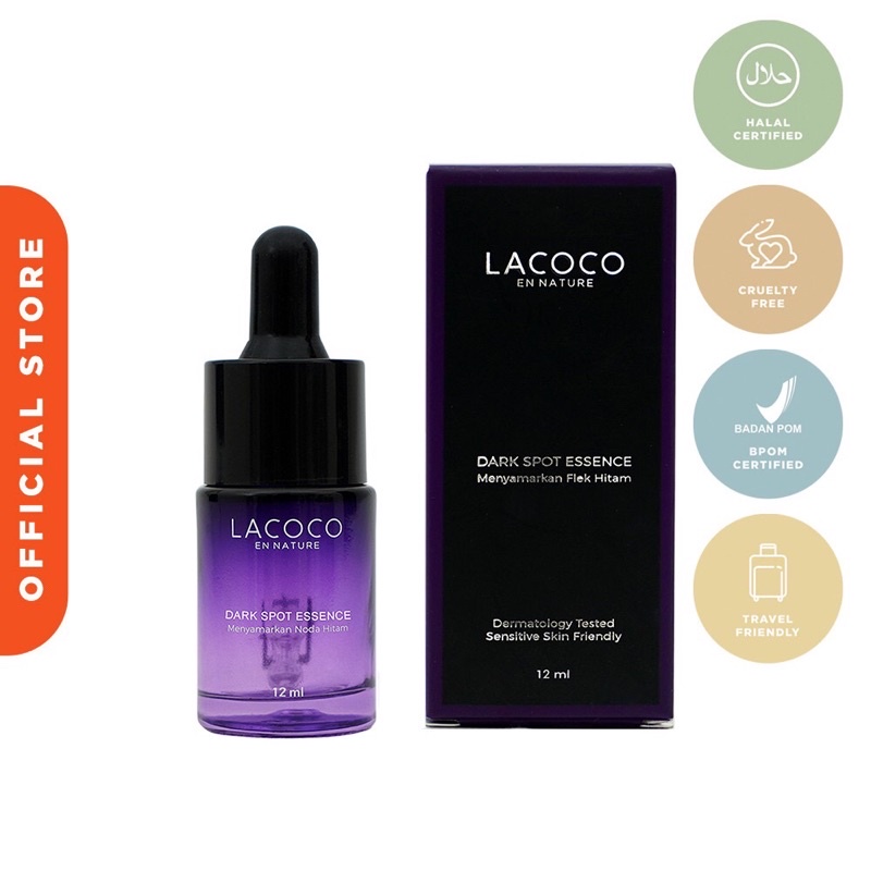 Lacoco Dark Spot Essence full size dan share in jar