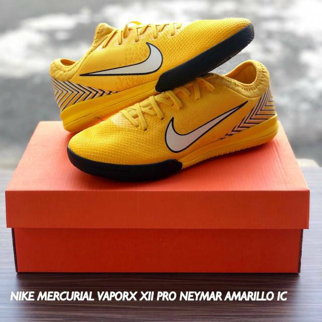 SEPATU FUTSAL NIKE MERCURIAL VAPORX XII PRO NEYMAR AMARILLO IC | Shopee Indonesia