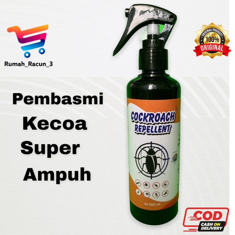 CAIRAN OBAT RACUN PEMBASMI ANTI KECOA/KECOAK JERMAN AMERIKA UNTUK DI RUMAH,MOBIL AMPUH MURAH 250 ML