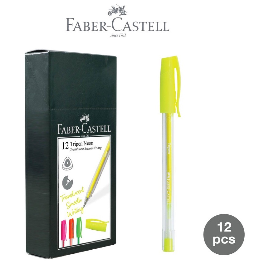 

Faber-Castell Tripen Neon Yellow & Green / Bolpen Fluorescent