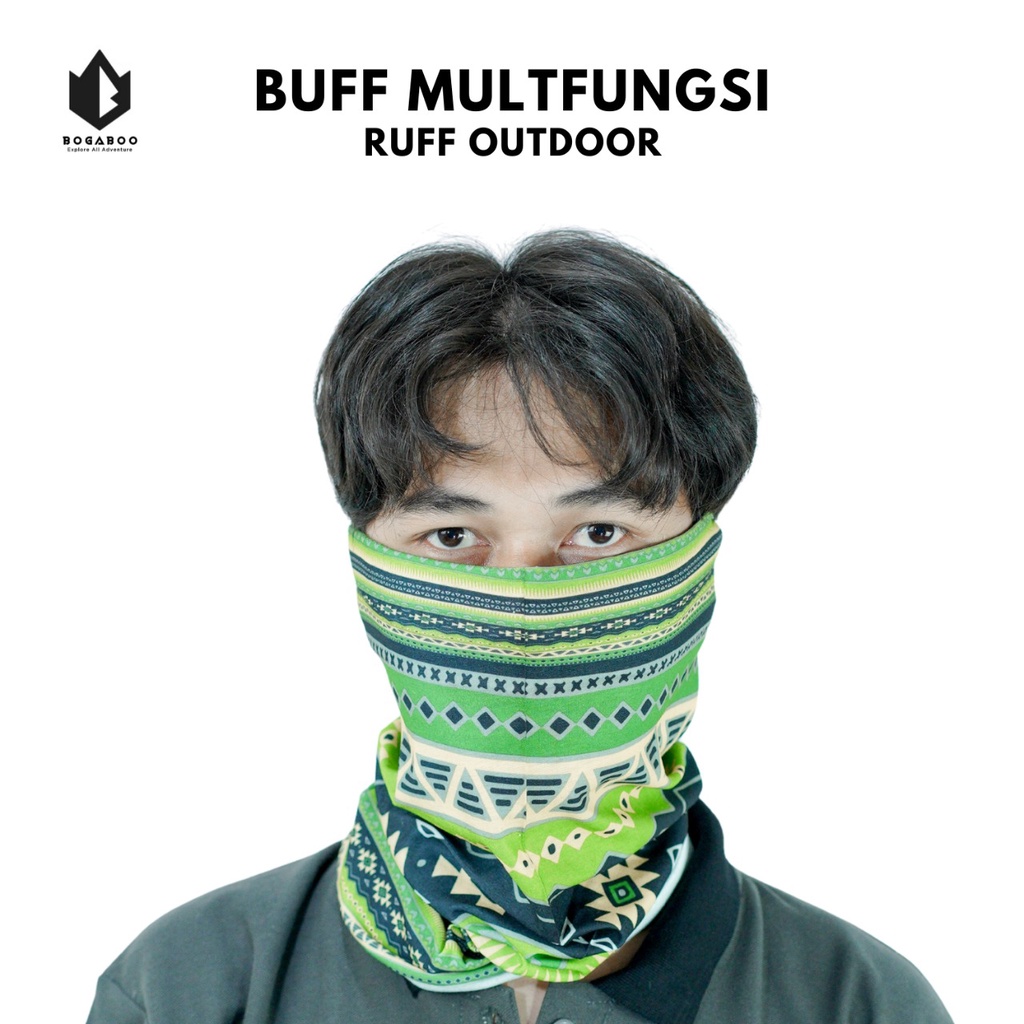 [COD] Ruff Bandana MultiFungsi Tanpa Sambungan - Buff - Masker Motor - Headwear - Scarf Ruf Masker