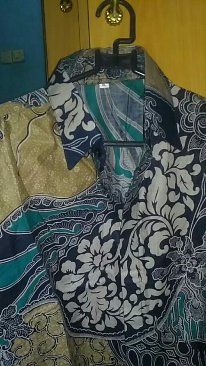 Baju Batik Pria Slimfit Big Size M L Xl Xxl Atasan Kemeja Batik Lengan Panjang Original