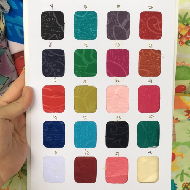 kain satin emboss meteran