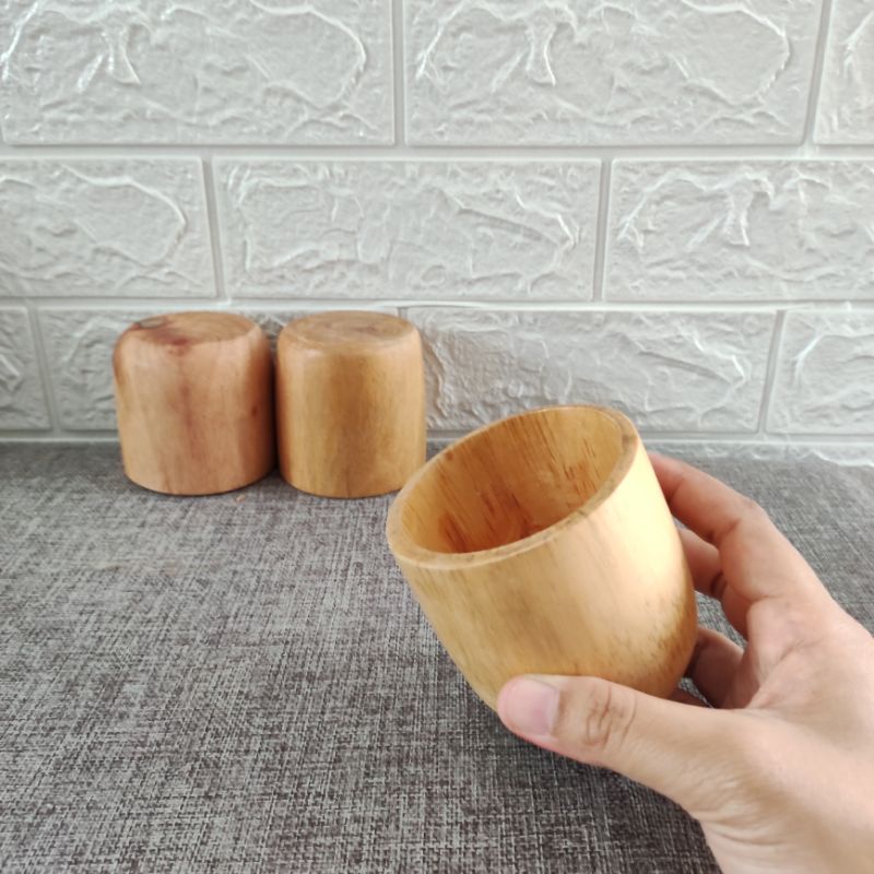 Jual Gelas Kayu Mahoni Kapsul Mini Gelas Tahan Panas Gelas Kopi Gelas Unik Dan Lucu 5174