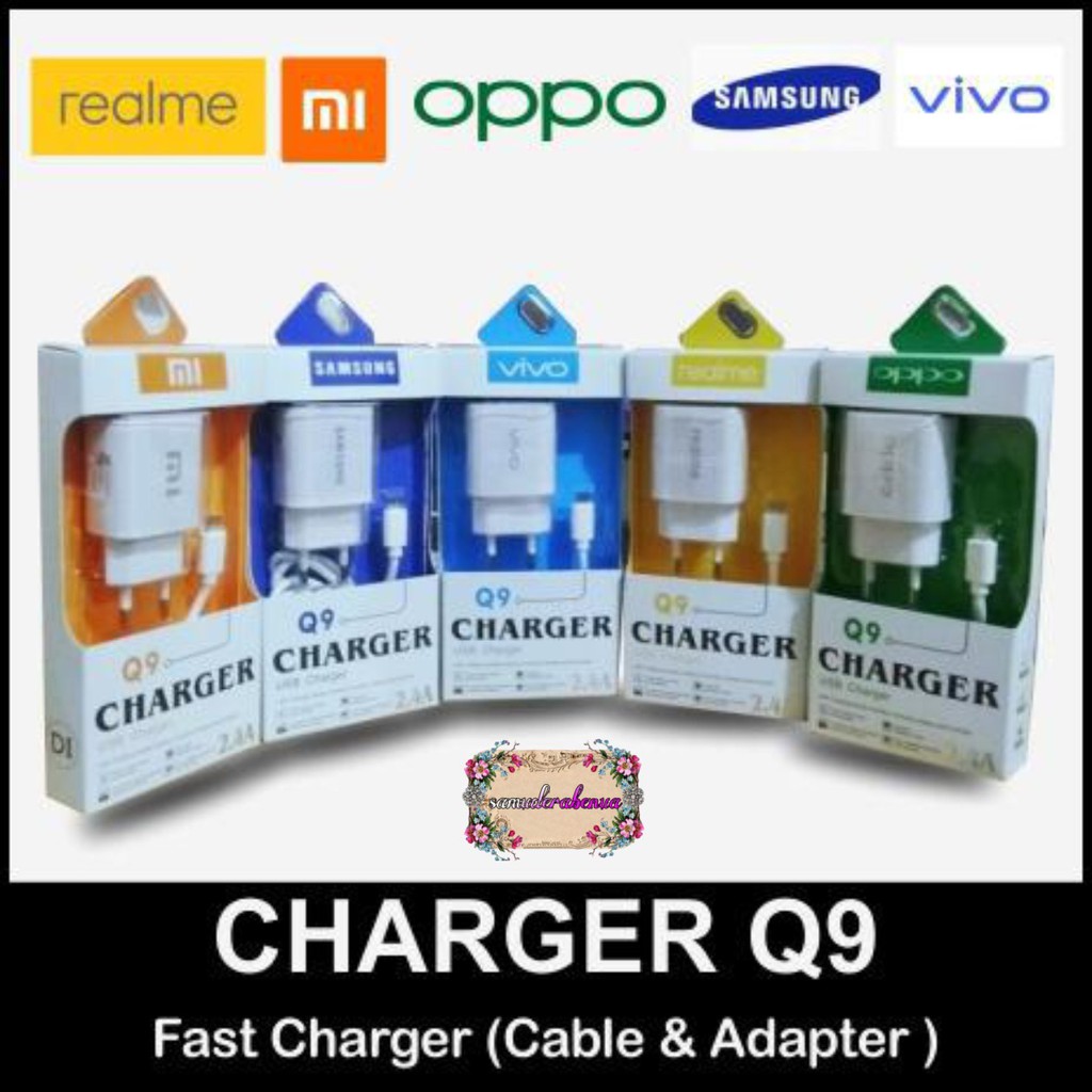 BM007 Q9 Charger Cashan for all type original 2.4A anti meledak pengisian cepat SB1193