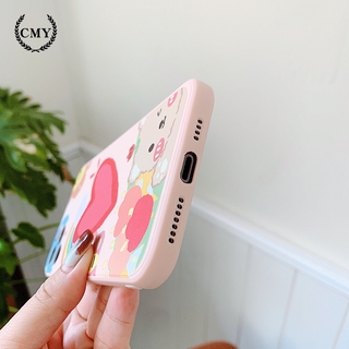 Soft Case Silikon Motif Kartun Beruang Pink Untuk Iphone 11 11 Pro Max