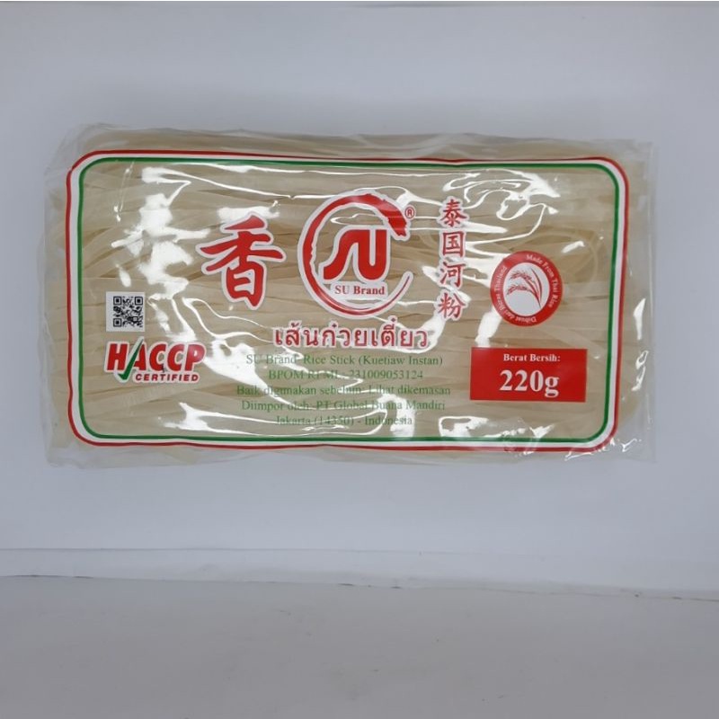 

Su Brand Kwetiau Instan / Rice Stick // 220gr