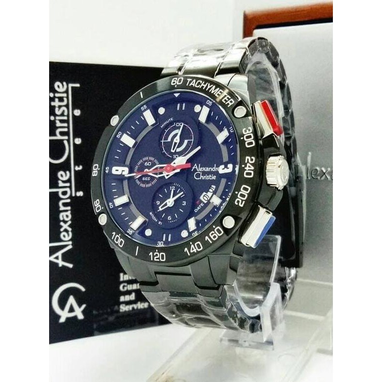 Super Sale ALEXANDRE CHRISTIE AC 6463 PRIA FULL BLACK ORIGINAL Ready Stock
