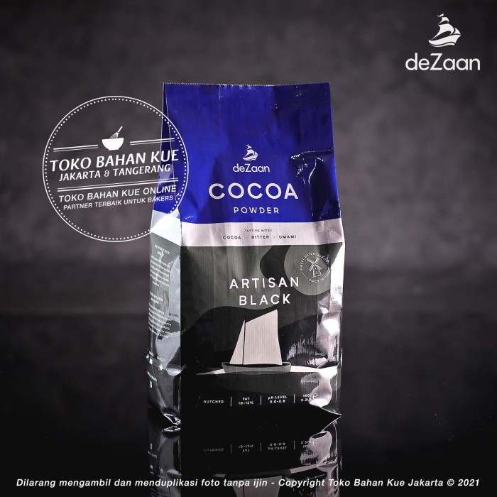 

DeZaan - Pure Cocoa Powder Artisan Black 1kg Cokelat Bubuk Hitam Noir