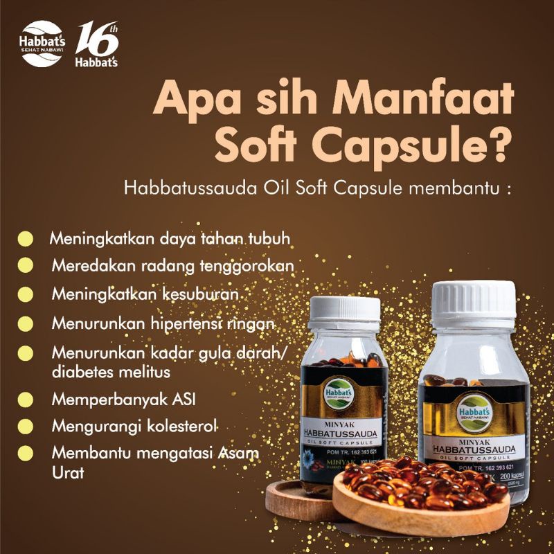 Minyak Habbatussauda Soft Kapsul isi 100