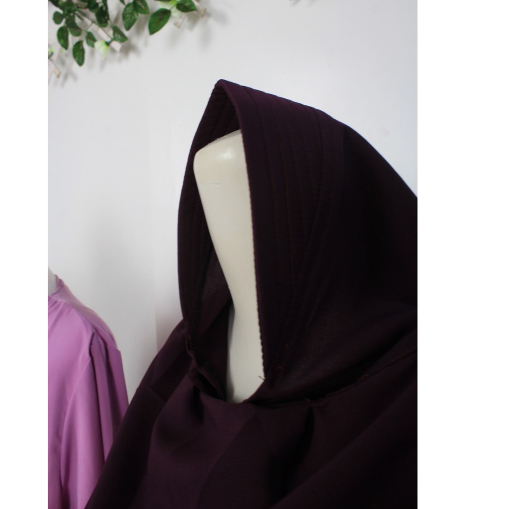 GAMIS WOLFIS SET CADAR khimar kriwil serut bawah HAGIA PREMIUM NIQOB PURDAH TERBARU