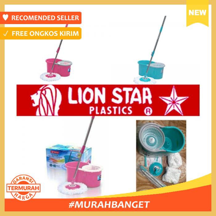 Spin Mop Lion Star Bm 45 6 Liter Pel Putar Lantai Pel Lantai Putar