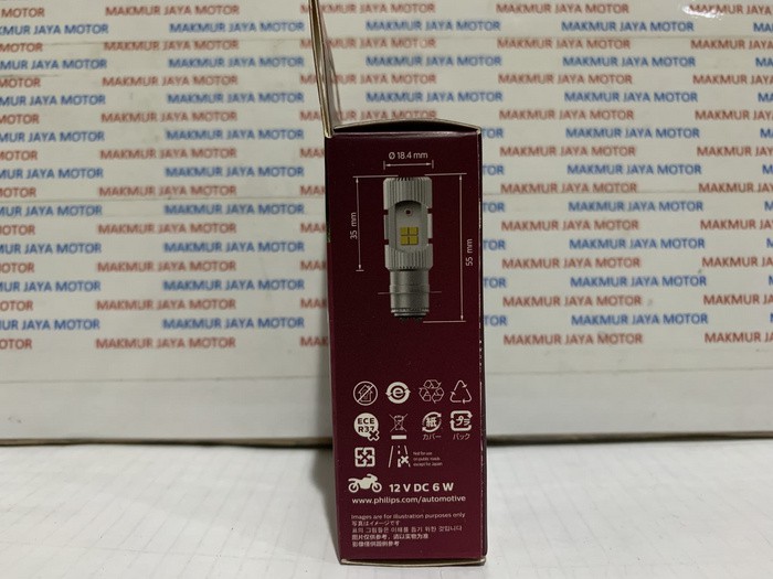 Bohlam, Lampu LED Motor M5 Philips Khusus Arus DC 12V/6W (Asli)