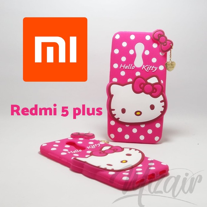 Case 3D Hello Kitty Xiaomi Redmi 5 Plus /Karakter/Boneka/3D/Softcase