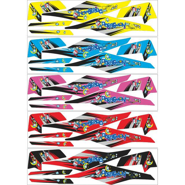STRIPING STIKER VARIASI YAMAHA MIO M3 DORAEMON
