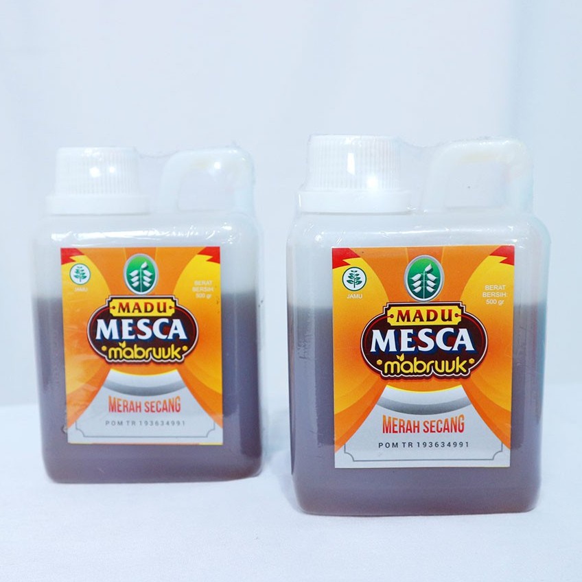 

Madu Merah Secang Mesca Mabruuk Manis Kemasan ekonomis 500 grm