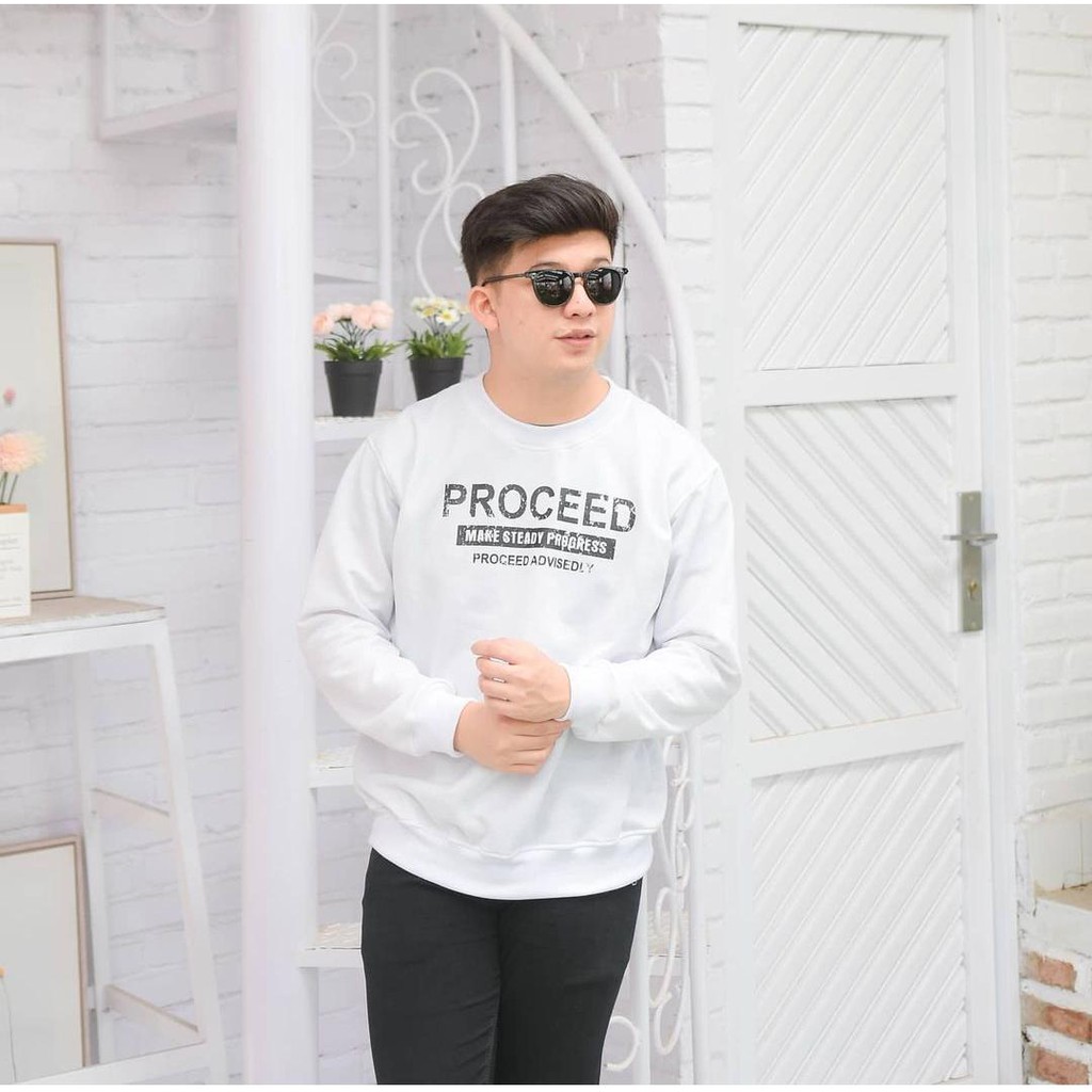 proceed sweater crewneck terbaru wanita pria uptodate