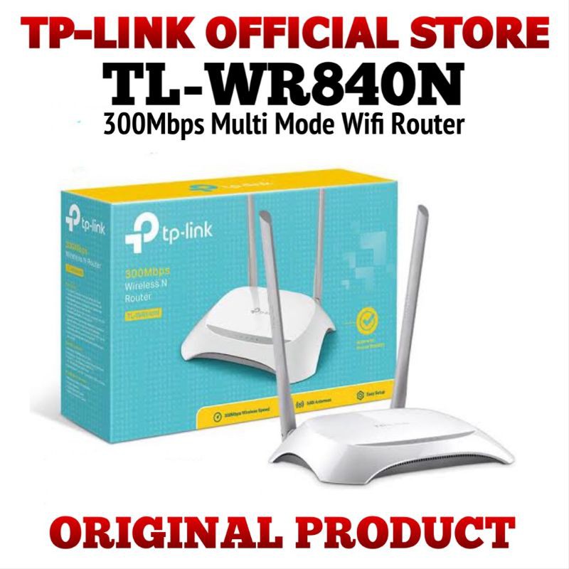 TP-LINK TL-WR840N / 840N WIFI ROUTER 300Mbps Garansi Resmi TP-Link Indonesia