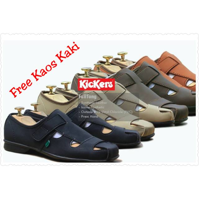 Sandal sepatu fulltong kickers pria