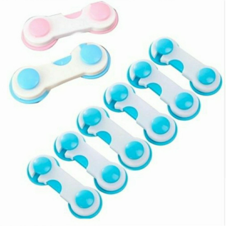 KUNCI PENGAMAN LACI LEMARI KULKAS / PENGAMAN PINTU KULKAS LEMARI / 3M ADHESIVE CHILD LOCK / BABY SAFETY