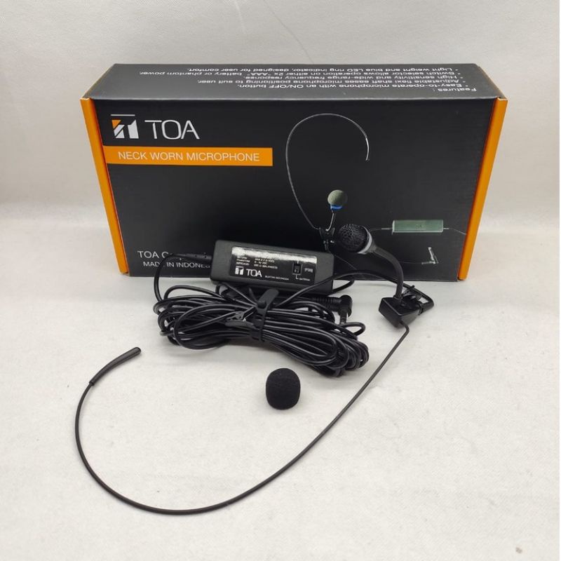 Mic Toa bando leher clip on Toa zm-362-AS original mic imam toa