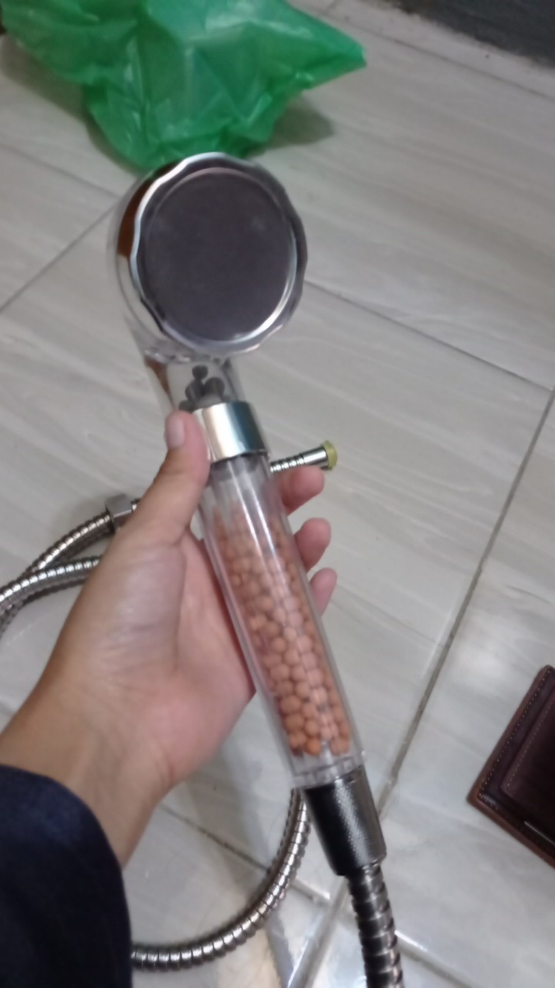 Kepala Shower Filter Aerator 4in1 Mineral Ion Pressure Shower Head Spa Bonus Selang