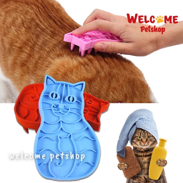 SISIR SIKAT BRUSH KUCING / ANJING - Sikat Mandi Kucing / Massage Brush