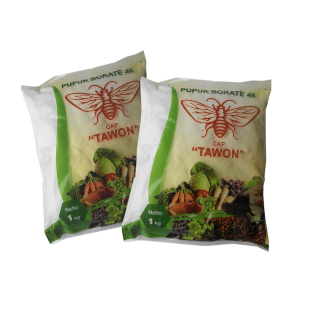 Pupuk BORATE-48 Cap Tawon/ Nutrisi Boron Pencegah Tanaman Kerdil dan Meningkatkan Hasil Buah isi 1kg