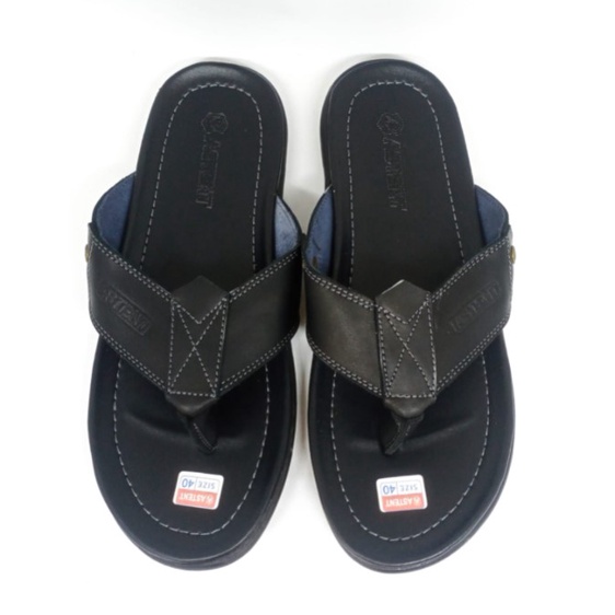 Sandal Jepit Cowok 39 - 43 Sendal Casual Pria Dewasa Laki Bahan Kulit Sintetis Astent