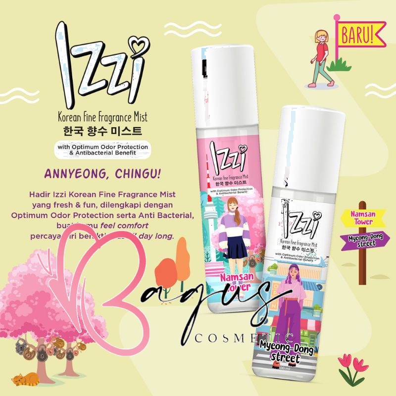 ⭐BAGUS⭐ IZZI Korean Moisturizing Gel Cologne | Fine Fragrance 100ml | Parfum badan Myeong Namsan