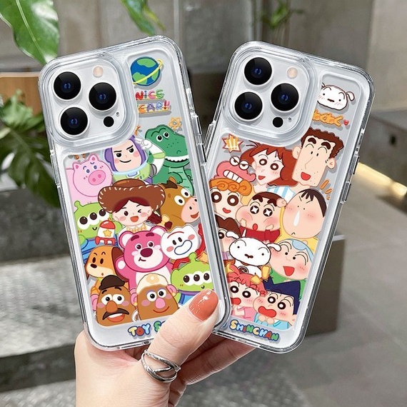 Soft Case Silikon TPU Motif Kartun Lucu Untuk IPhone 14 13 12 Pro 11 Pro X XR XS Max 6 6S 7 8 Plus