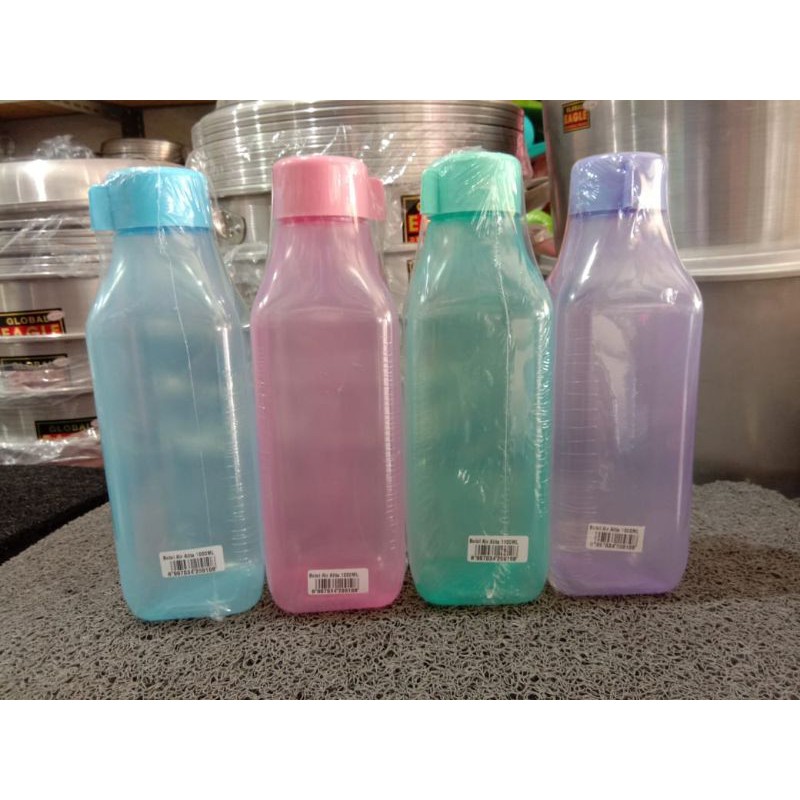 VIOLA BOTOL AIR MINUM 1 LITER  ALITA BENTUK SEGI
