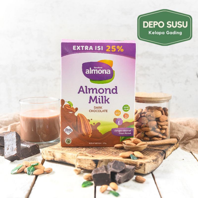 Almona 175gr Almond Milk Powder Barefood | Susu ASI Booster Bubuk 175