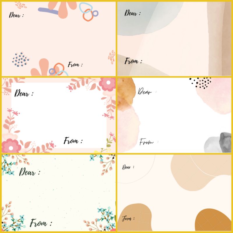 BLANK CARD MINIM ORDER 20 | CUSTOM CARD | KARTU UCAPAN KOSONG | GREETING CARD | BLANK CARD CUSTOM | 