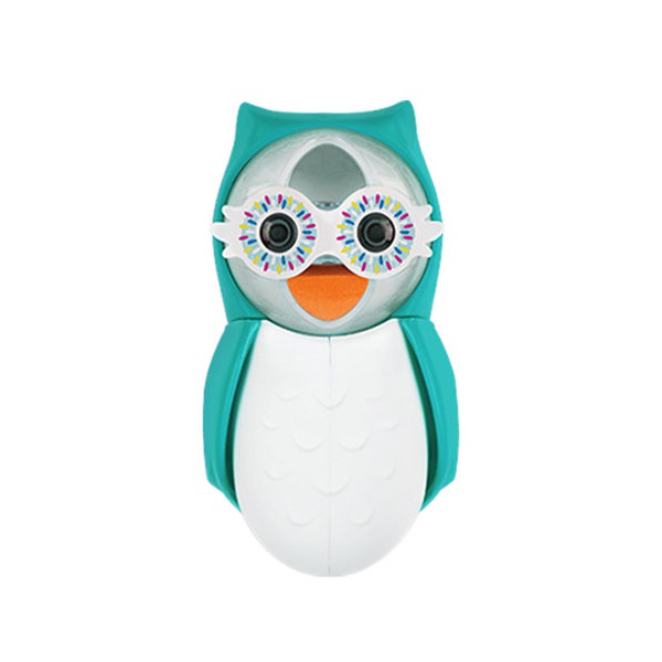 Flipper Owl Smarty Blue Tempat Sikat Gigi Lucu Bentuk Burung Hantu