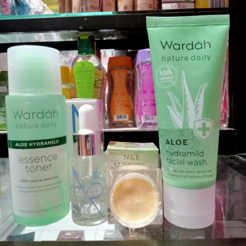 Cream Aloevera Paket 4in1 // Paket Cream Aloevera penghilang flek 4in1 | Cream+ff+Serum+toner