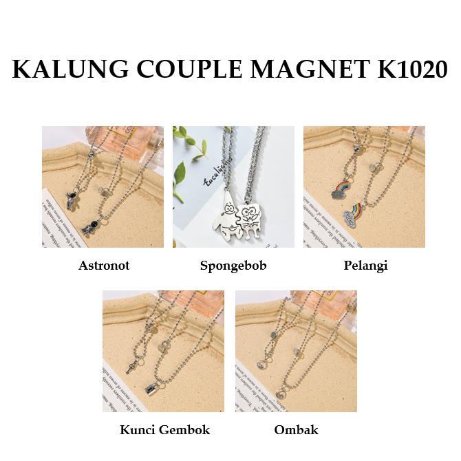 Grosir - K1020 Kalung Magnet Best Friend 2PCS / Kalung Pasangan Pira &amp; Wanita / Kalung Magnet Couple / Necklace Couple Magnet