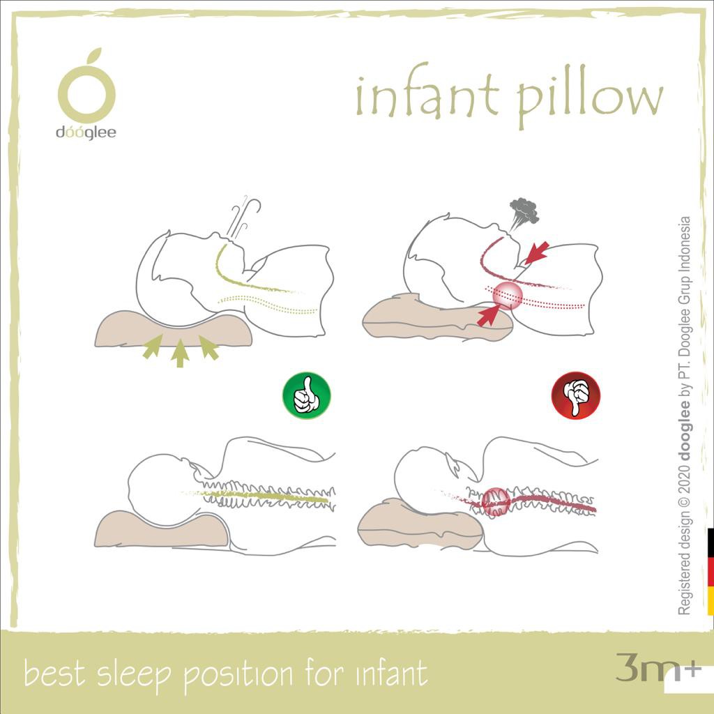 Dooglee - Infant Contour Pillow (Infant Pillow Plus)