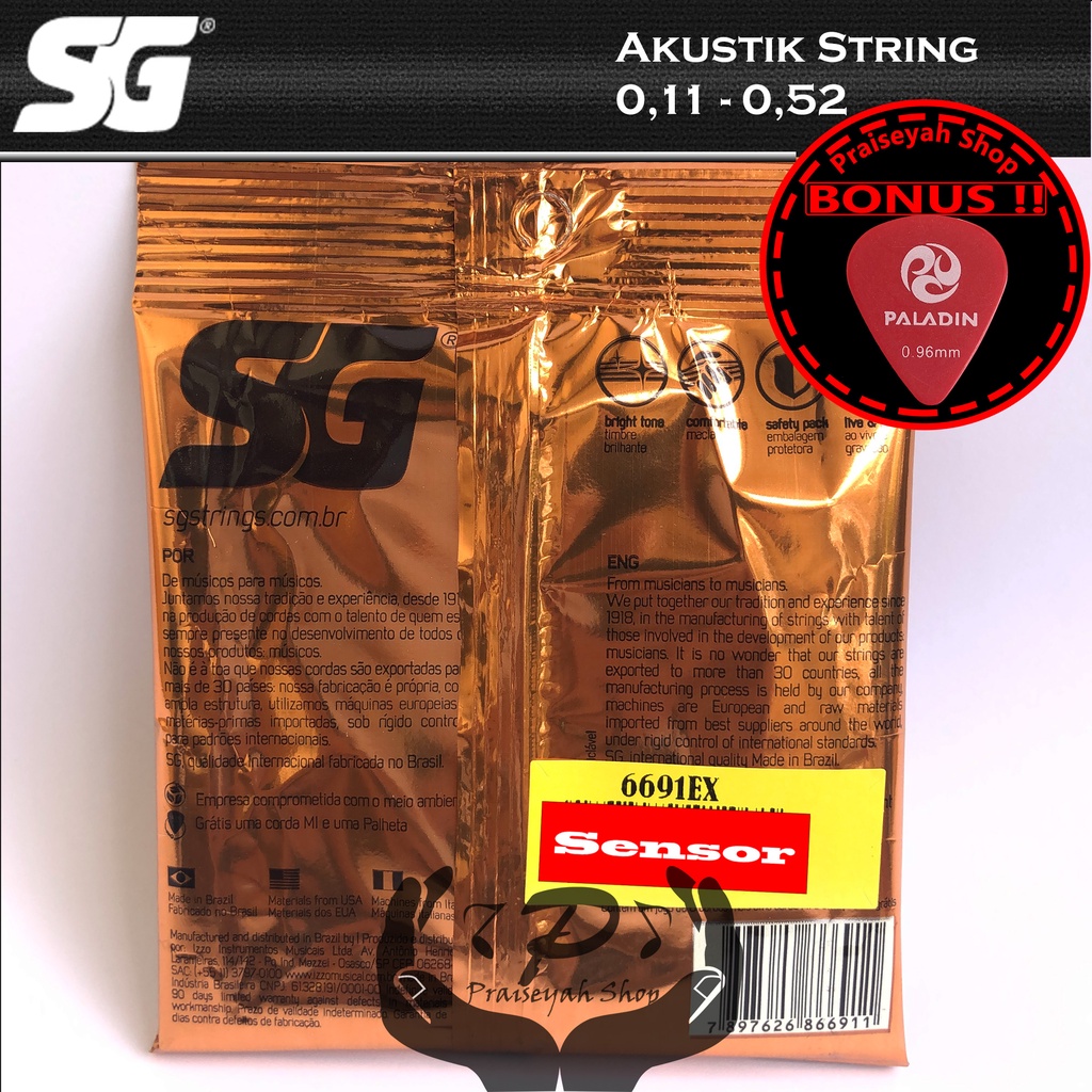 Senar Gitar Akustik String 0,11 SG Phosphor Bronze Original