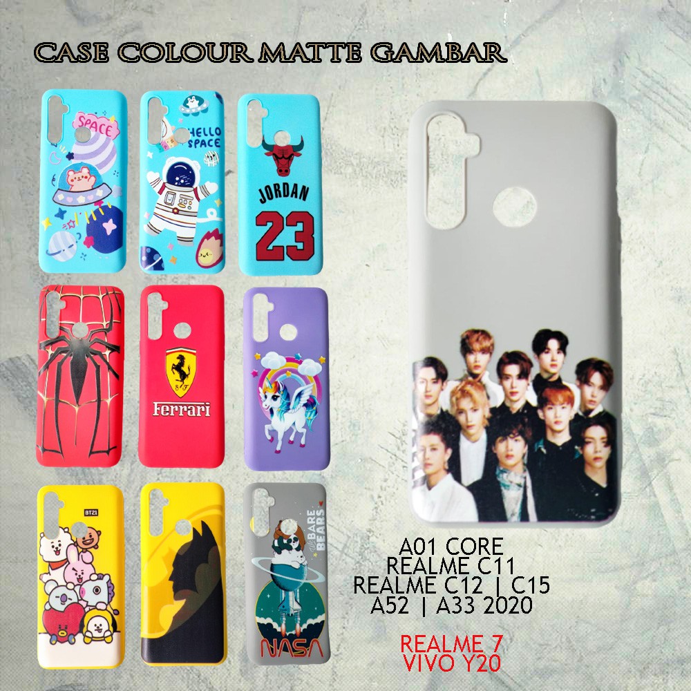 Casing SAMSUNG OPPO VIVO REDMI ALL TYPE Color Matte Gambar