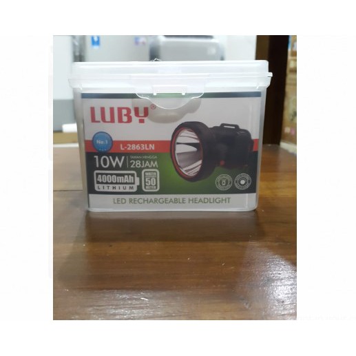 Senter Kepala Luby 2863/L-2863LN 10 Watt / Head Lamp Luby 2863 - Putih