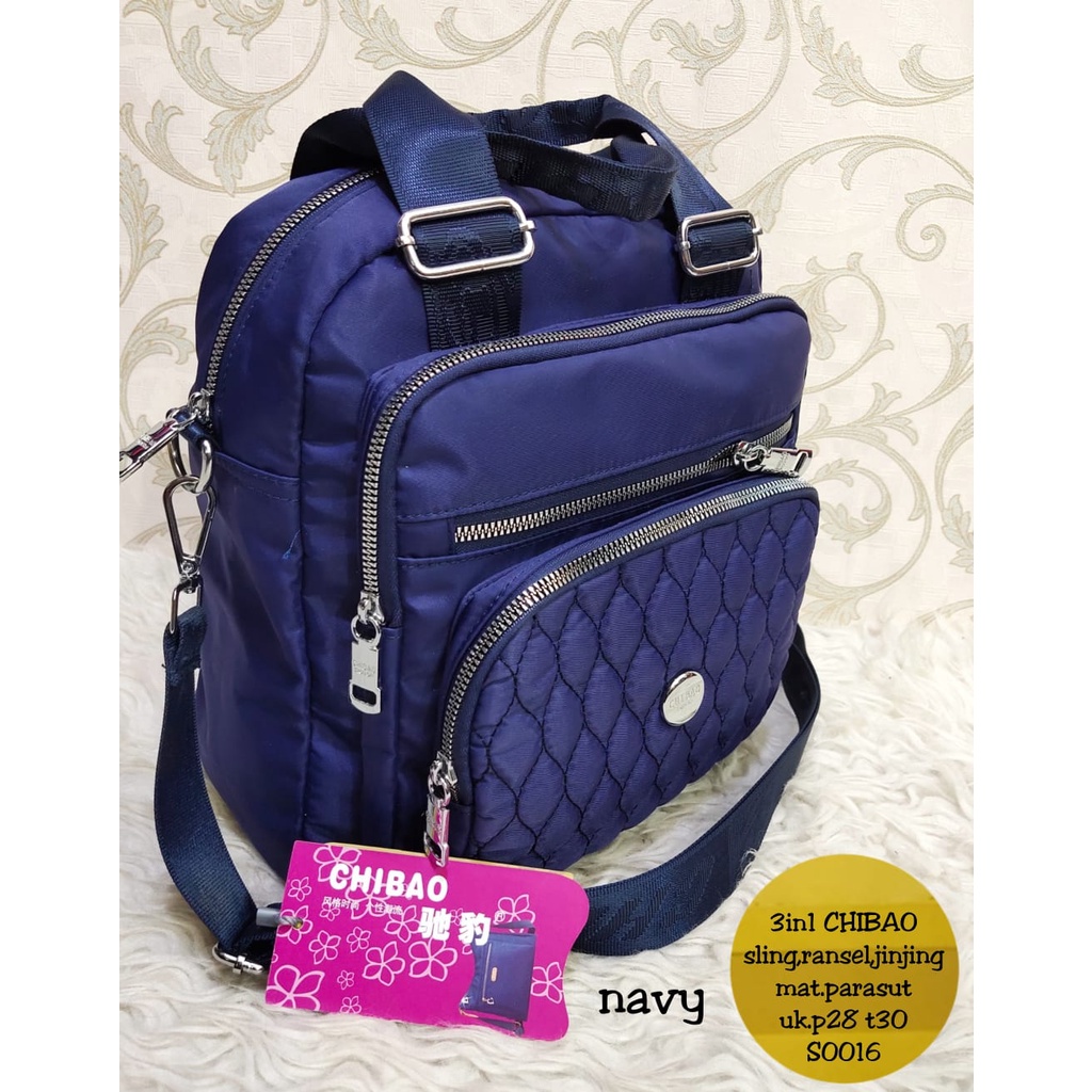 TAS RANSEL CHIBAO//BY FINZA-TAS 3IN1 BAHAN PARASUT