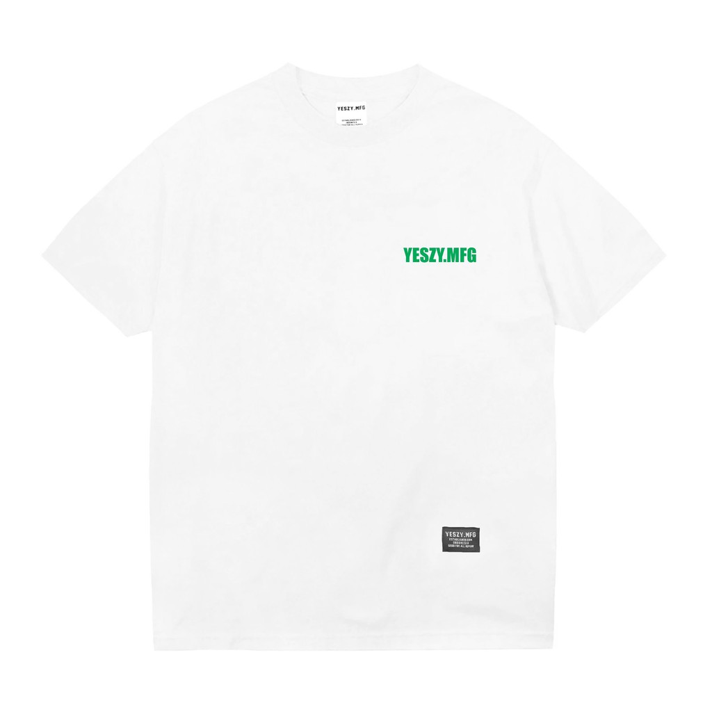 YESZY.MFG Tshirt White Impact Small Green