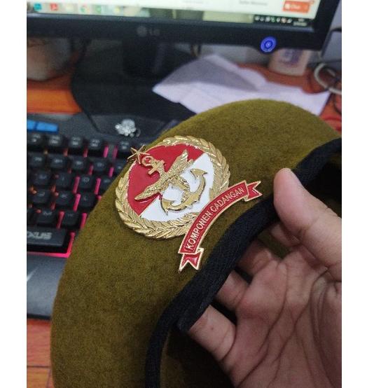 Murah Terheboh Emblem baret komponen cadangan / pin komcad