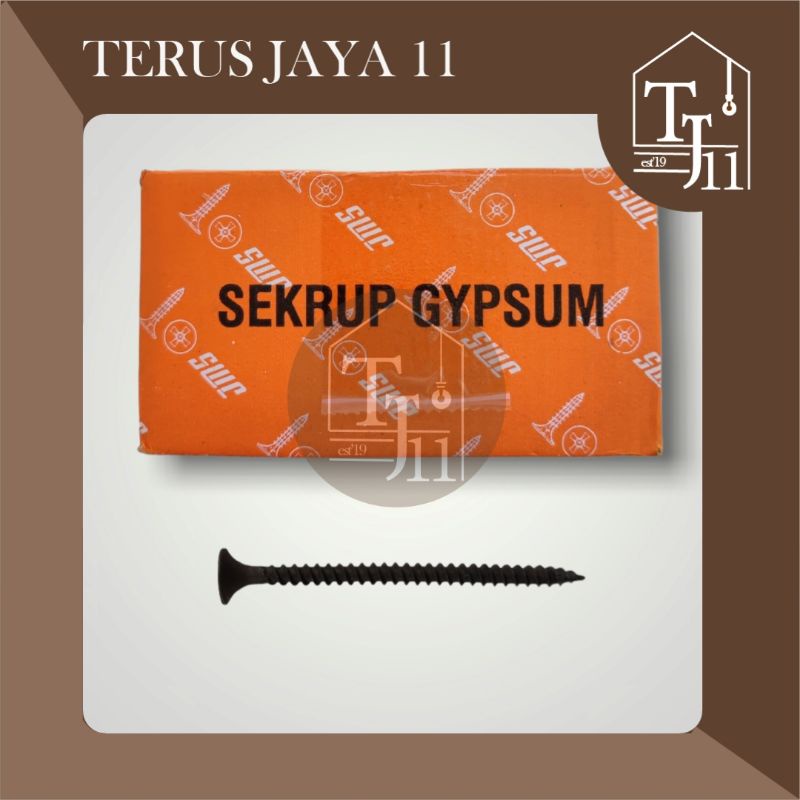 Skrup Gypsum / Sekrup Gypsum ukuran 6 x 2 harga per kotak isi 1kg