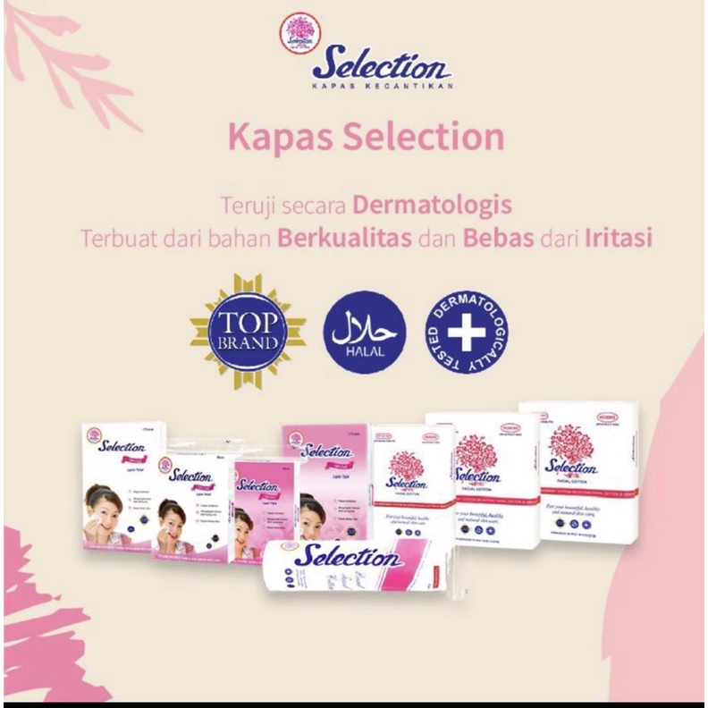 SELECTION KAPAS SELECTION ROUND FACIAL COTTON 35gr 50gr 75gr special 175s